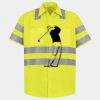 Men's High Visibility Safety Short Sleeve Work Shirt Thumbnail