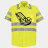 Men's High Visibility Safety Short Sleeve Work Shirt Thumbnail