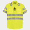 Men's High Visibility Safety Short Sleeve Work Shirt Thumbnail