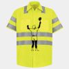 Men's High Visibility Safety Short Sleeve Work Shirt Thumbnail