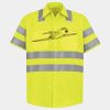 Men's High Visibility Safety Short Sleeve Work Shirt Thumbnail