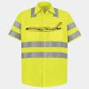Men's High Visibility Safety Short Sleeve Work Shirt Thumbnail
