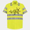 Men's High Visibility Safety Short Sleeve Work Shirt Thumbnail