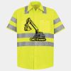 Men's High Visibility Safety Short Sleeve Work Shirt Thumbnail