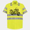 Men's High Visibility Safety Short Sleeve Work Shirt Thumbnail
