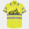 Men's High Visibility Safety Short Sleeve Work Shirt Thumbnail