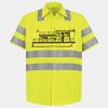 Men's High Visibility Safety Short Sleeve Work Shirt Thumbnail