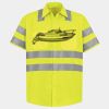 Men's High Visibility Safety Short Sleeve Work Shirt Thumbnail