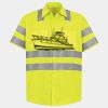 Men's High Visibility Safety Short Sleeve Work Shirt Thumbnail