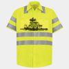 Men's High Visibility Safety Short Sleeve Work Shirt Thumbnail