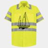 Men's High Visibility Safety Short Sleeve Work Shirt Thumbnail