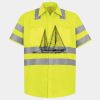 Men's High Visibility Safety Short Sleeve Work Shirt Thumbnail