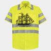 Men's High Visibility Safety Short Sleeve Work Shirt Thumbnail
