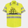 Men's High Visibility Safety Short Sleeve Work Shirt Thumbnail