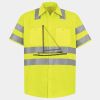 Men's High Visibility Safety Short Sleeve Work Shirt Thumbnail