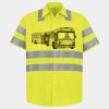 Men's High Visibility Safety Short Sleeve Work Shirt Thumbnail