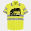 Men's High Visibility Safety Short Sleeve Work Shirt Thumbnail