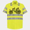 Men's High Visibility Safety Short Sleeve Work Shirt Thumbnail