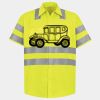 Men's High Visibility Safety Short Sleeve Work Shirt Thumbnail