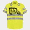 Men's High Visibility Safety Short Sleeve Work Shirt Thumbnail
