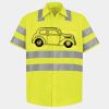 Men's High Visibility Safety Short Sleeve Work Shirt Thumbnail