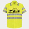Men's High Visibility Safety Short Sleeve Work Shirt Thumbnail