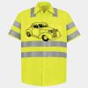 Men's High Visibility Safety Short Sleeve Work Shirt Thumbnail