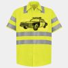 Men's High Visibility Safety Short Sleeve Work Shirt Thumbnail