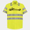 Men's High Visibility Safety Short Sleeve Work Shirt Thumbnail