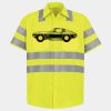 Men's High Visibility Safety Short Sleeve Work Shirt Thumbnail