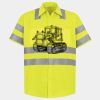 Men's High Visibility Safety Short Sleeve Work Shirt Thumbnail