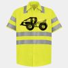 Men's High Visibility Safety Short Sleeve Work Shirt Thumbnail