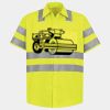 Men's High Visibility Safety Short Sleeve Work Shirt Thumbnail