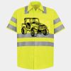 Men's High Visibility Safety Short Sleeve Work Shirt Thumbnail