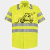 Men's High Visibility Safety Short Sleeve Work Shirt Thumbnail