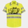 Men's High Visibility Safety Short Sleeve Work Shirt Thumbnail