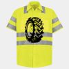 Men's High Visibility Safety Short Sleeve Work Shirt Thumbnail