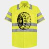 Men's High Visibility Safety Short Sleeve Work Shirt Thumbnail