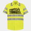 Men's High Visibility Safety Short Sleeve Work Shirt Thumbnail