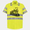 Men's High Visibility Safety Short Sleeve Work Shirt Thumbnail