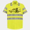 Men's High Visibility Safety Short Sleeve Work Shirt Thumbnail