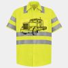 Men's High Visibility Safety Short Sleeve Work Shirt Thumbnail