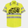 Men's High Visibility Safety Short Sleeve Work Shirt Thumbnail
