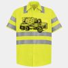 Men's High Visibility Safety Short Sleeve Work Shirt Thumbnail