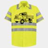Men's High Visibility Safety Short Sleeve Work Shirt Thumbnail