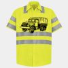 Men's High Visibility Safety Short Sleeve Work Shirt Thumbnail