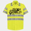 Men's High Visibility Safety Short Sleeve Work Shirt Thumbnail