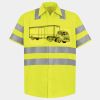 Men's High Visibility Safety Short Sleeve Work Shirt Thumbnail
