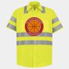 Men's High Visibility Safety Short Sleeve Work Shirt Thumbnail