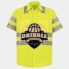 Men's High Visibility Safety Short Sleeve Work Shirt Thumbnail